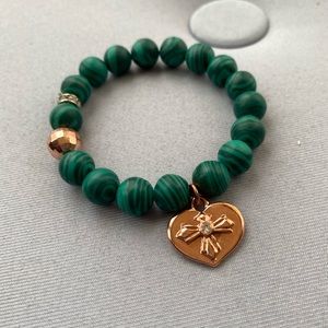 Turquoise Express cross stretch bracelet